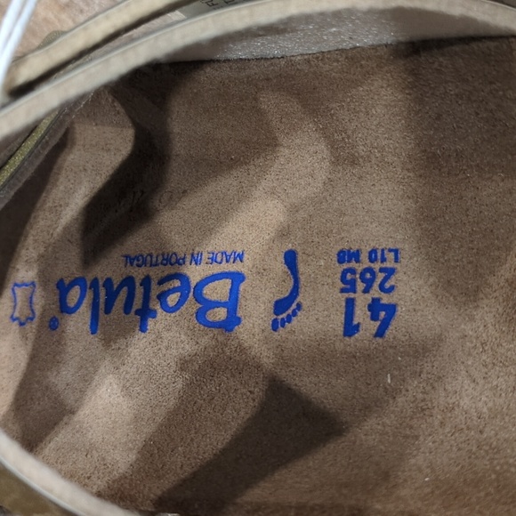 🟡 New In Box Women's Betula Leo leather  Gold Sandals size 41 - Picture 6 of 13